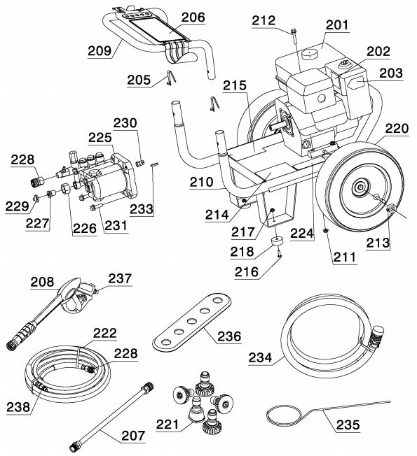 DP2800A replacement parts